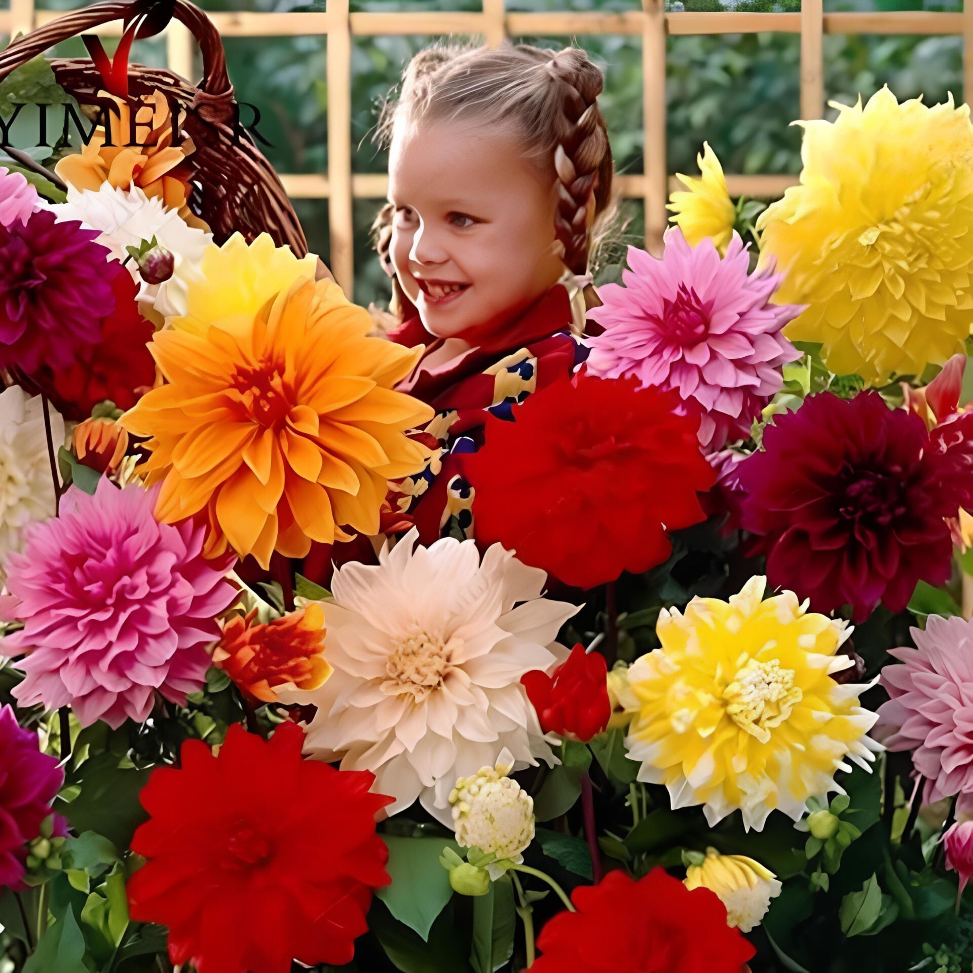 Aynı Sene Çiçek Açar Dev Çiçekli Mixed  Dahlia Yumrusu (5 adet)